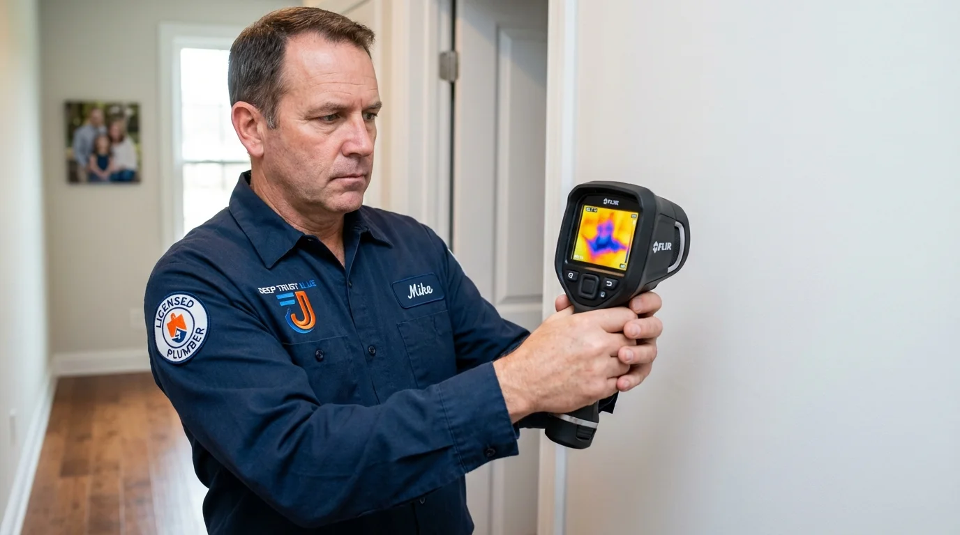 Thermal imaging leak detection by Johns Plumbing LLC in Hickory Hills